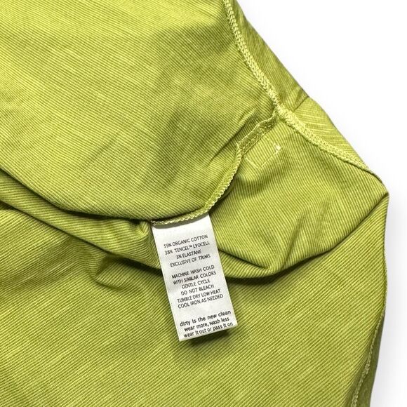 TOAD&CO Women’s Green Sleeveless Ruffle Shoulder Scoop Neck Tee Size Medium - Picture 6 of 7